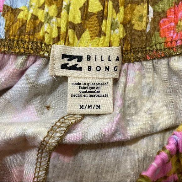 NWT Billabong Medium Floral Going High Flare Pants - Picture 5 of 9
